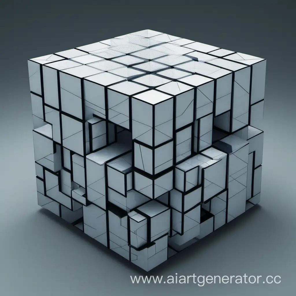 Elegantly-Geometric-Cube-Artwork