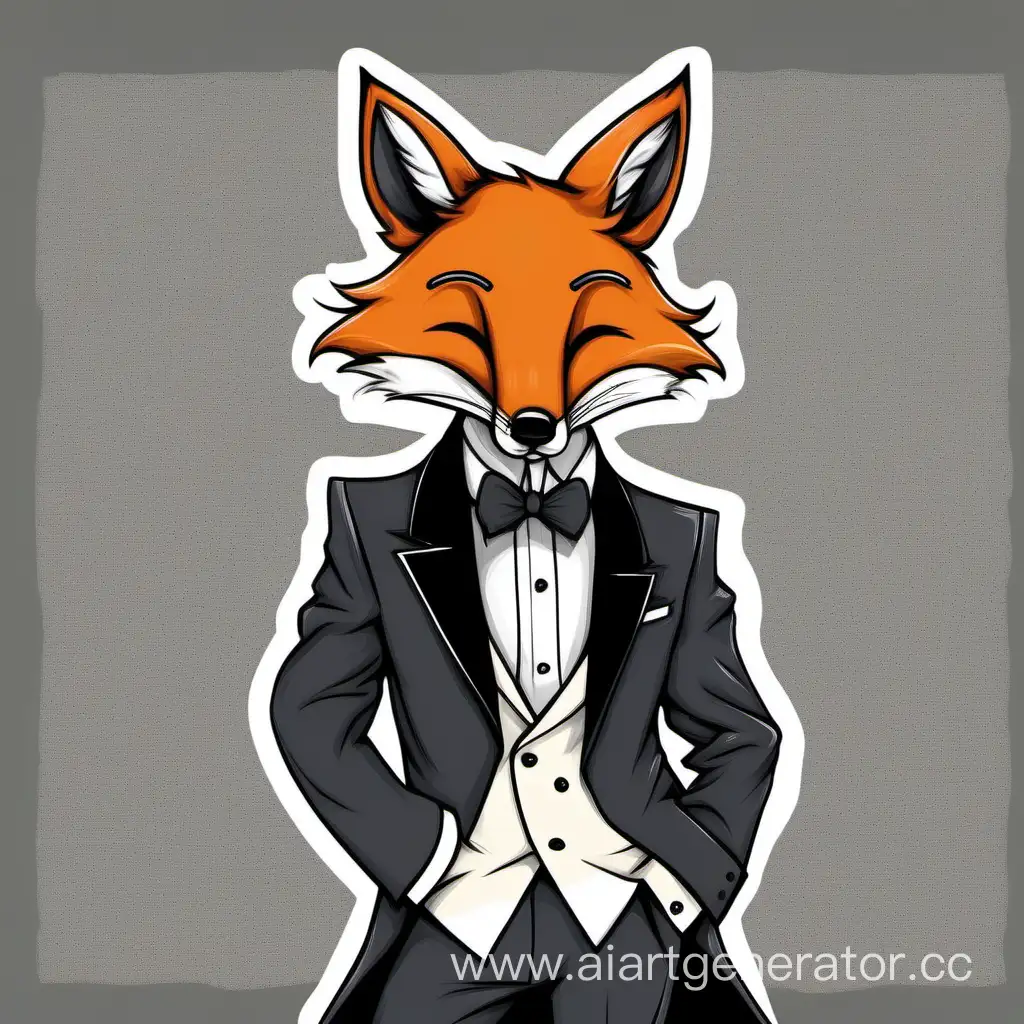 Sartorial-Fox-Rapping-in-Elegant-Tuxedo