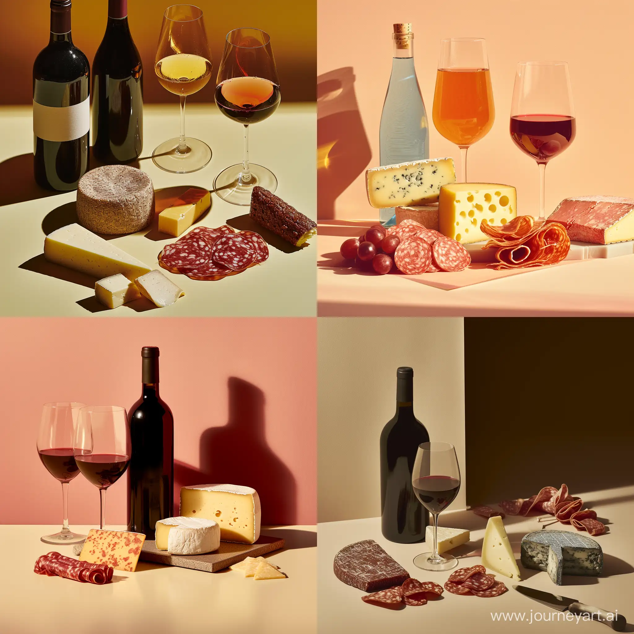 Exquisite-Wine-and-Cheese-Still-Life-HyperRealistic-Commercial-Photography