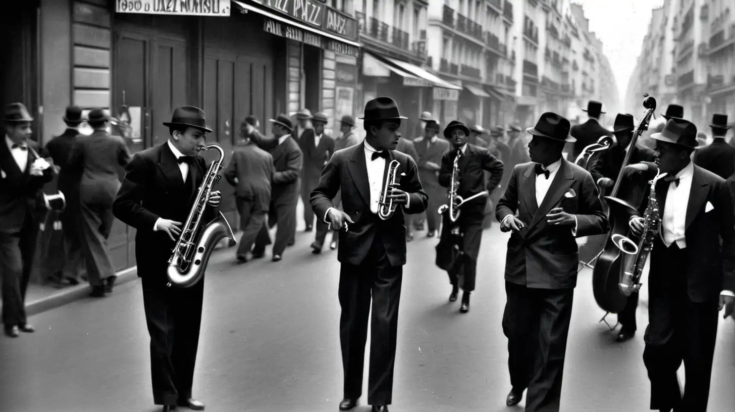 Vibrant Parisian Jazz Scene from the 1930s