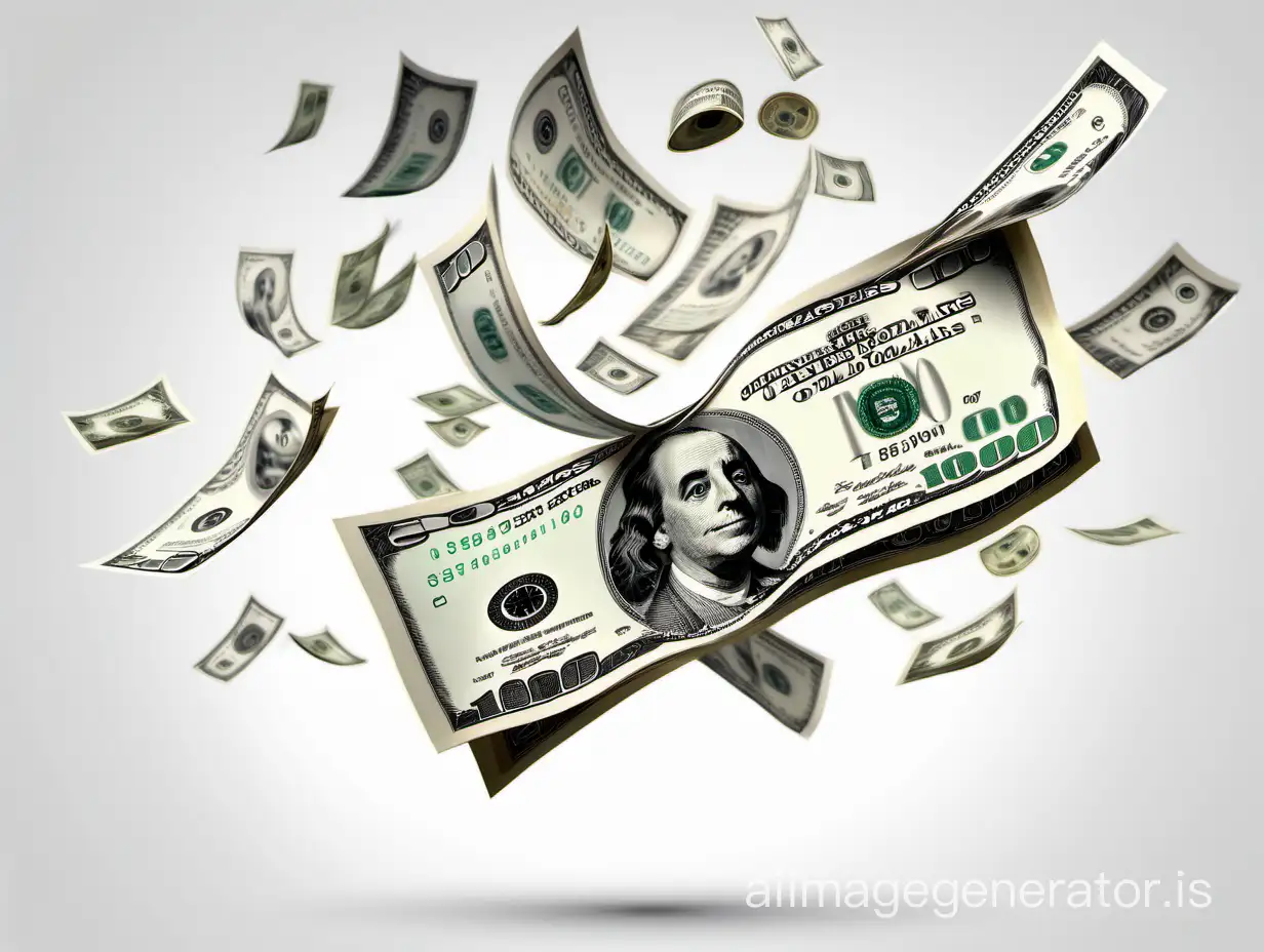 Dynamic-Dollar-Bills-in-MidAir-on-White-Background