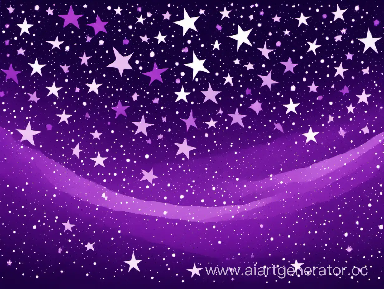 Enchanting-Night-Sky-with-Purple-Stars