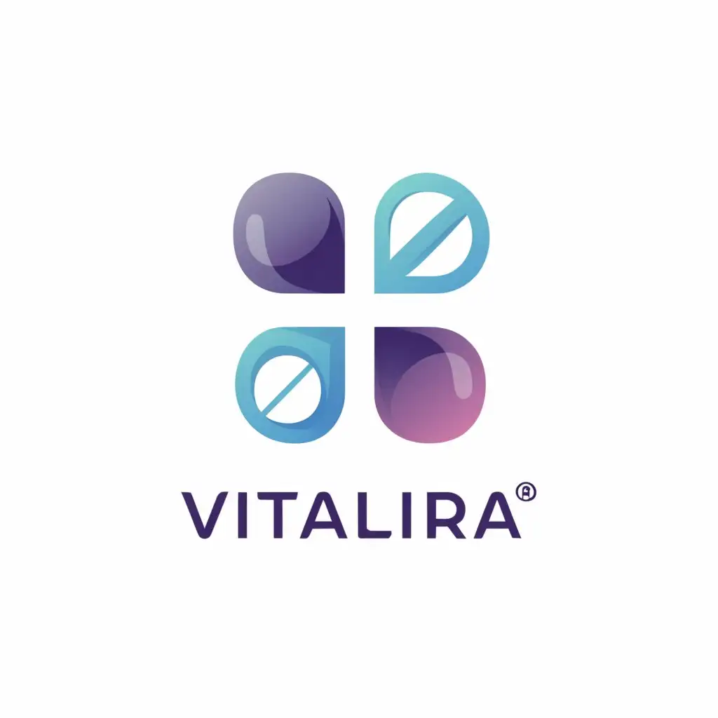 a logo design,with the text "VitaLira", main symbol:pills/medical,complex,be used in Medical Dental industry,clear background