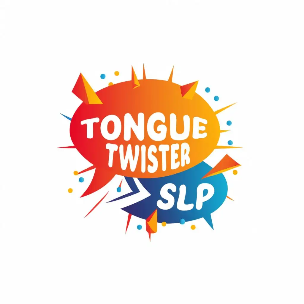 logo, talking, with the text "TONGUE TWISTER SLP", typography, be used in Events industry