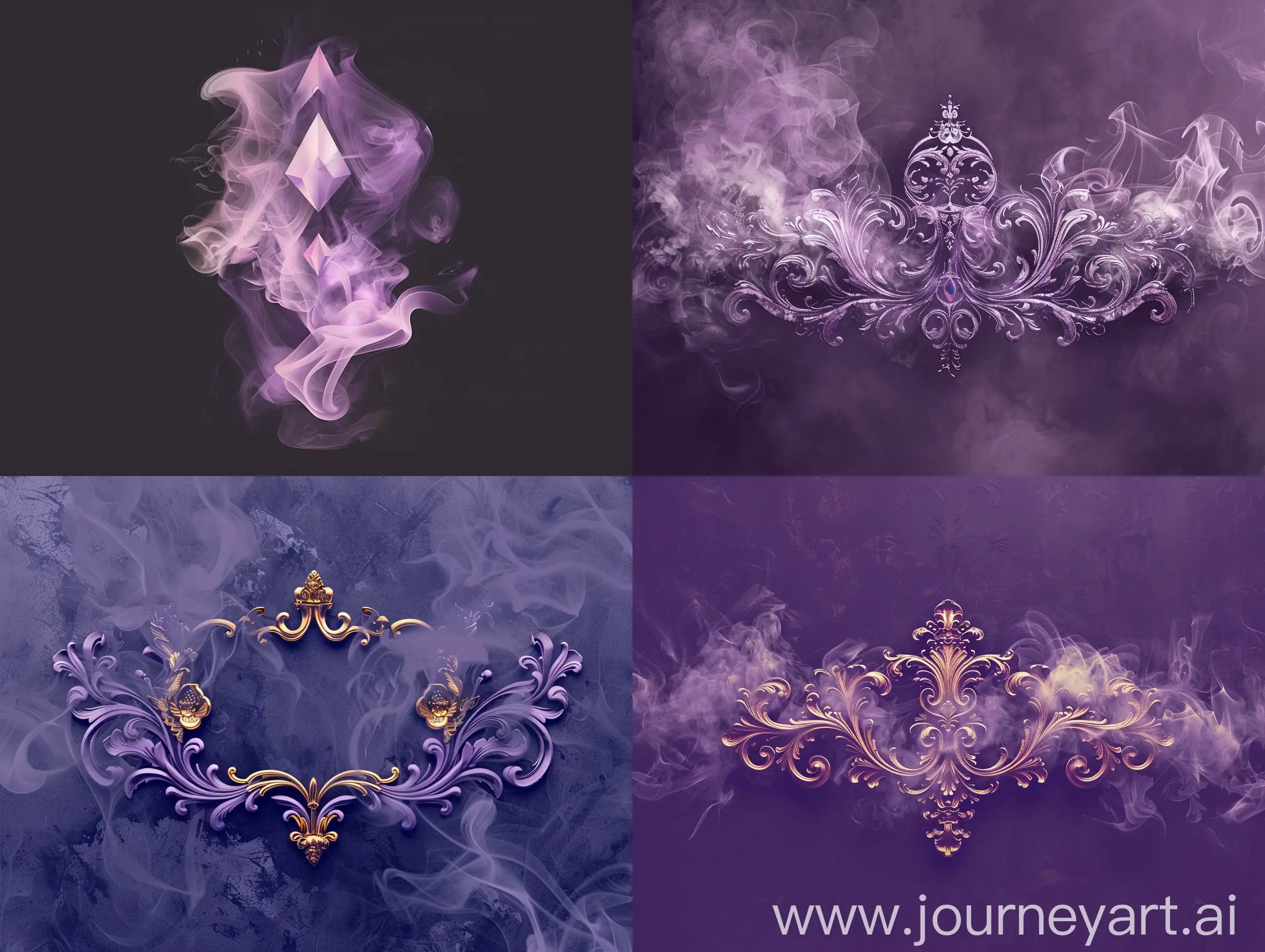 Luxurious-Logo-Design-with-Elegant-Smoke-and-Lilac-Palette