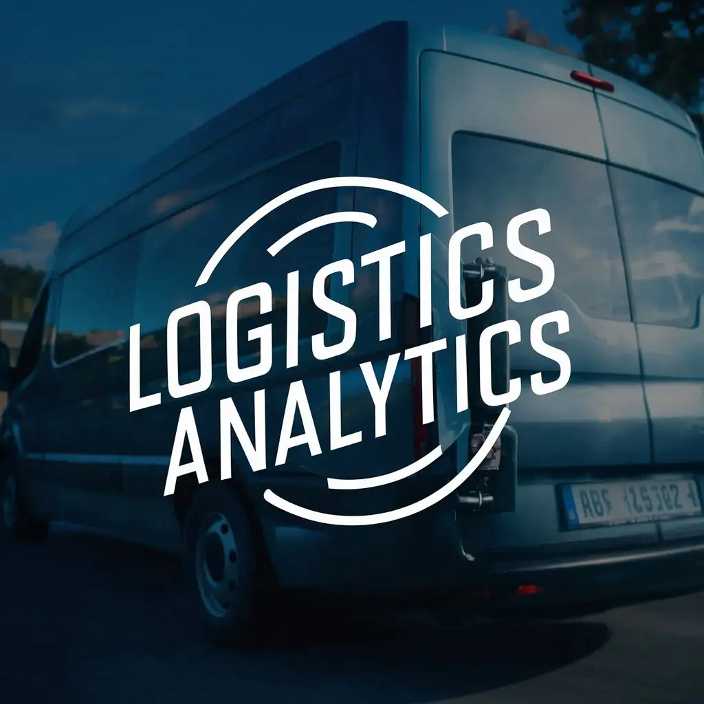 logo, Van, with the text "Logistics analytics", typography, be used in Automotive industry