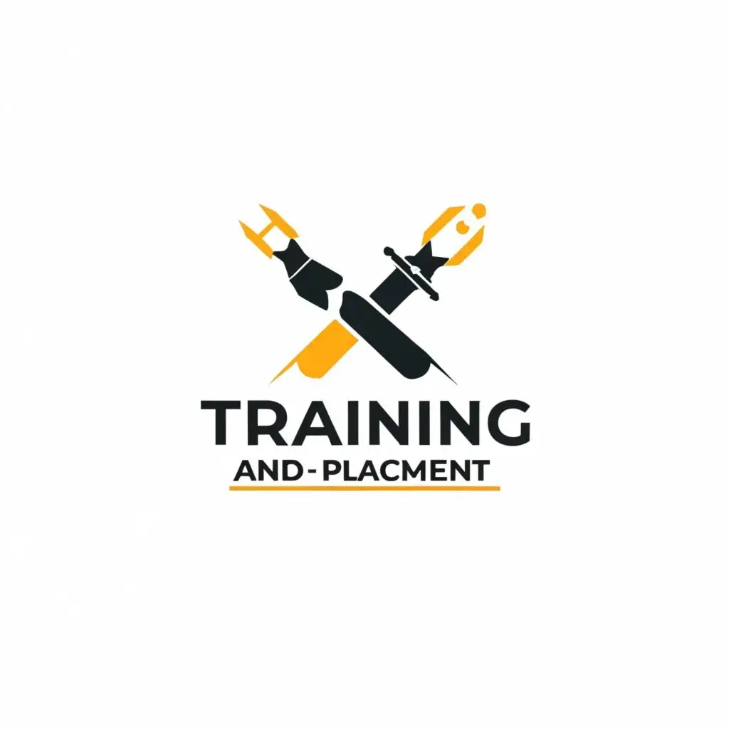 logo, ✨, with the text "Training And Placement", typography, be used in Technology industry