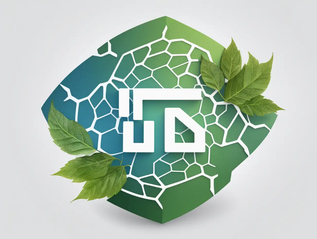 Ghaf Leaves and Artificial Intelligence Logo Design