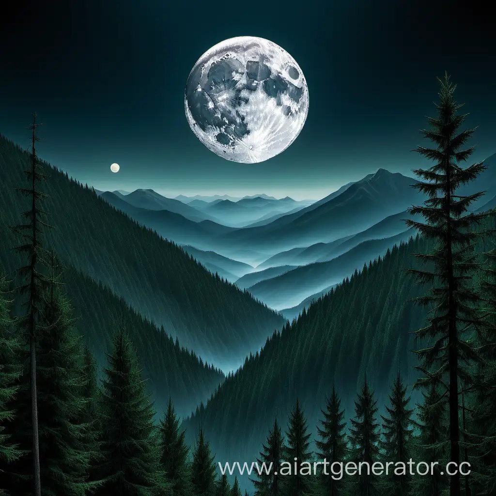 Enchanting-Moonlit-Forest-with-Majestic-Mountains