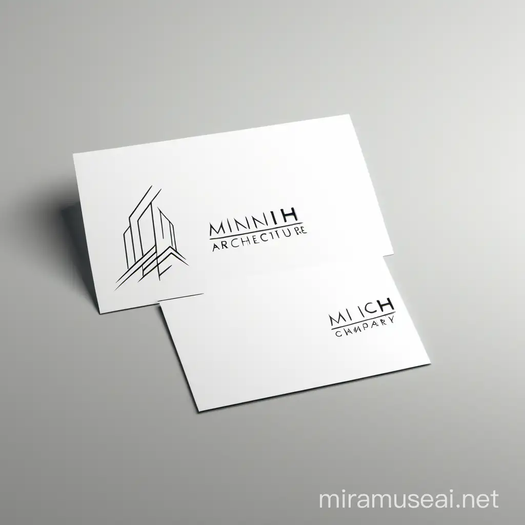 Create a minimalistic logo for architecture company