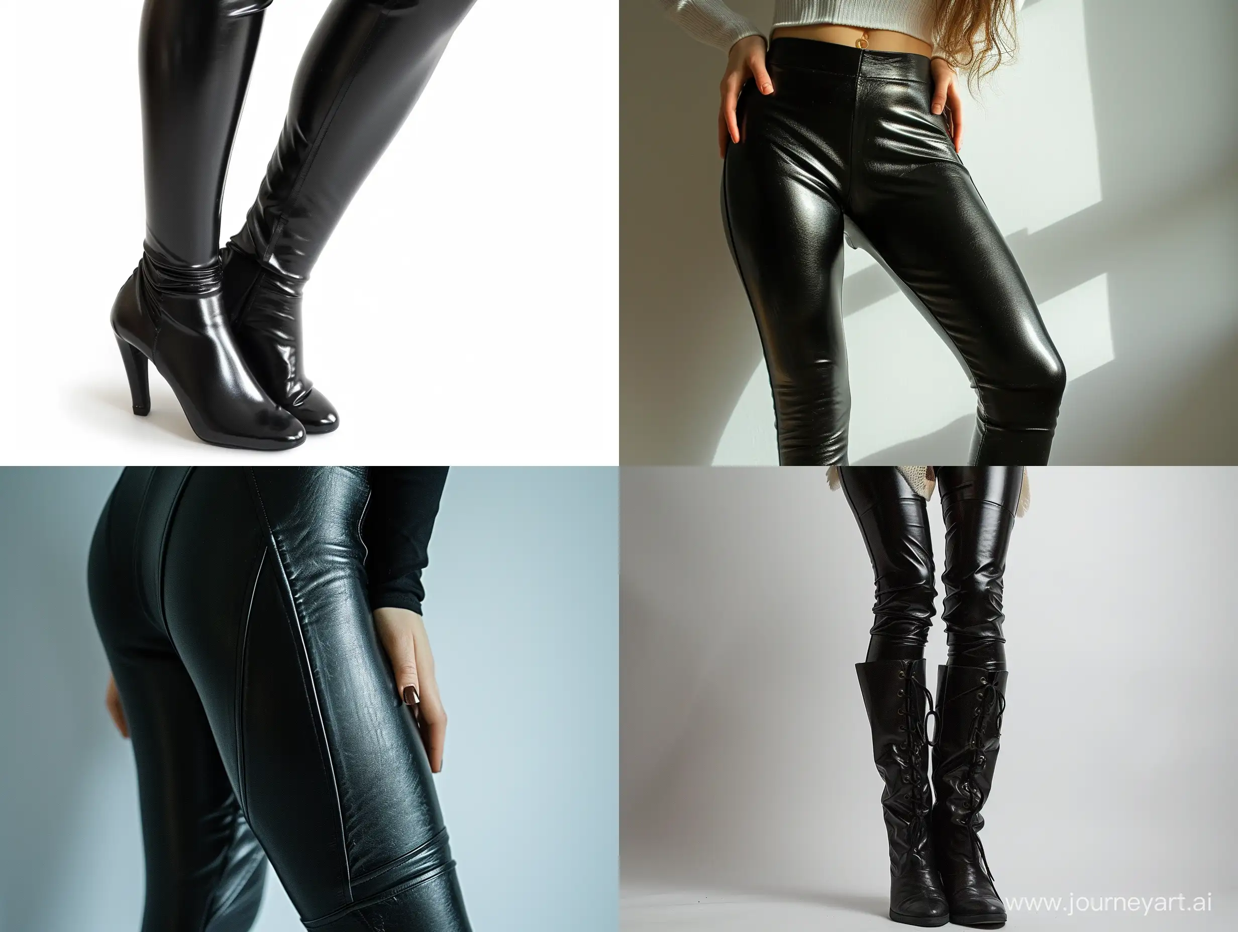 crossdresser  leather leggins 