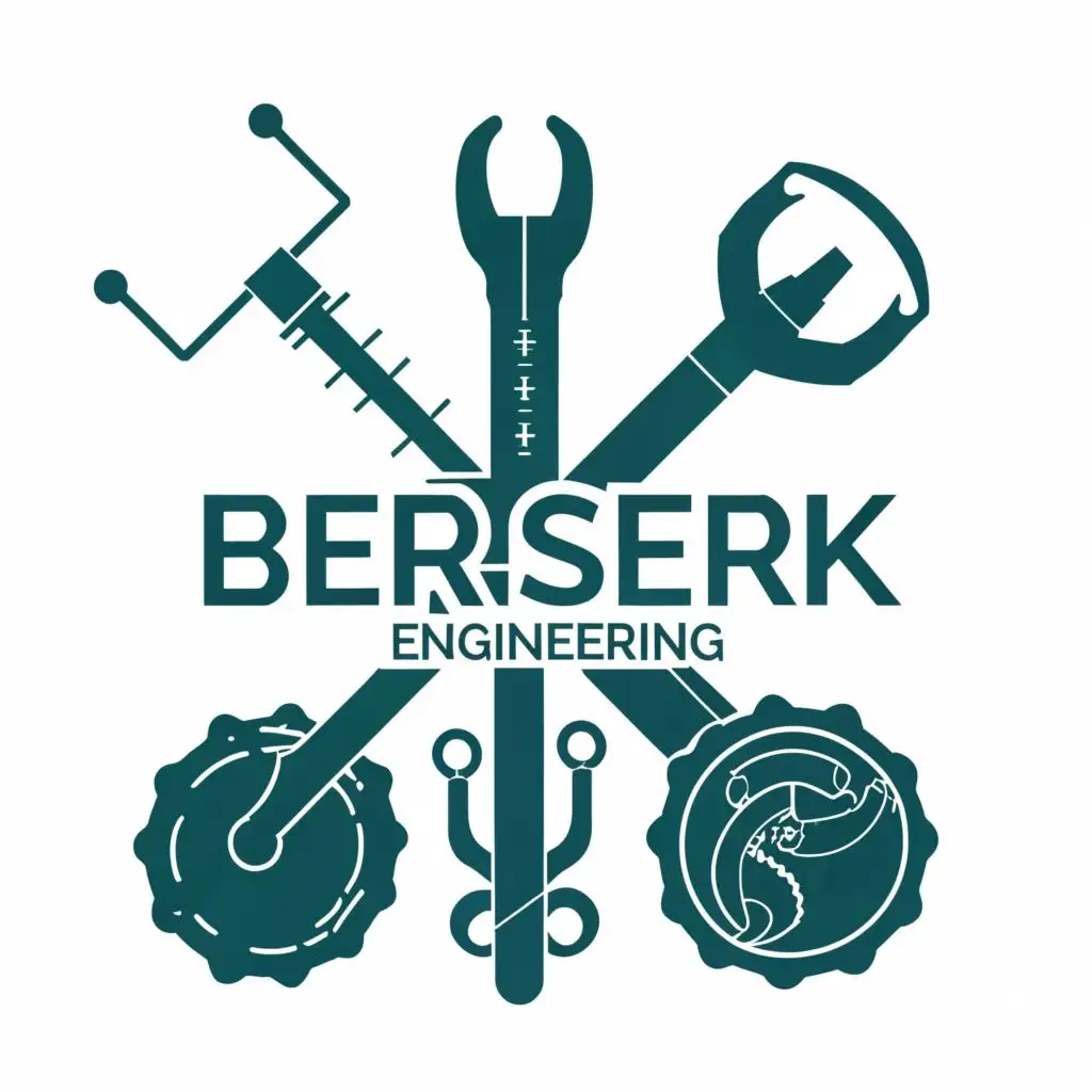 logo, Tools biomedical engineering, with the text "BerserkBME", typography, be used in Technology industry