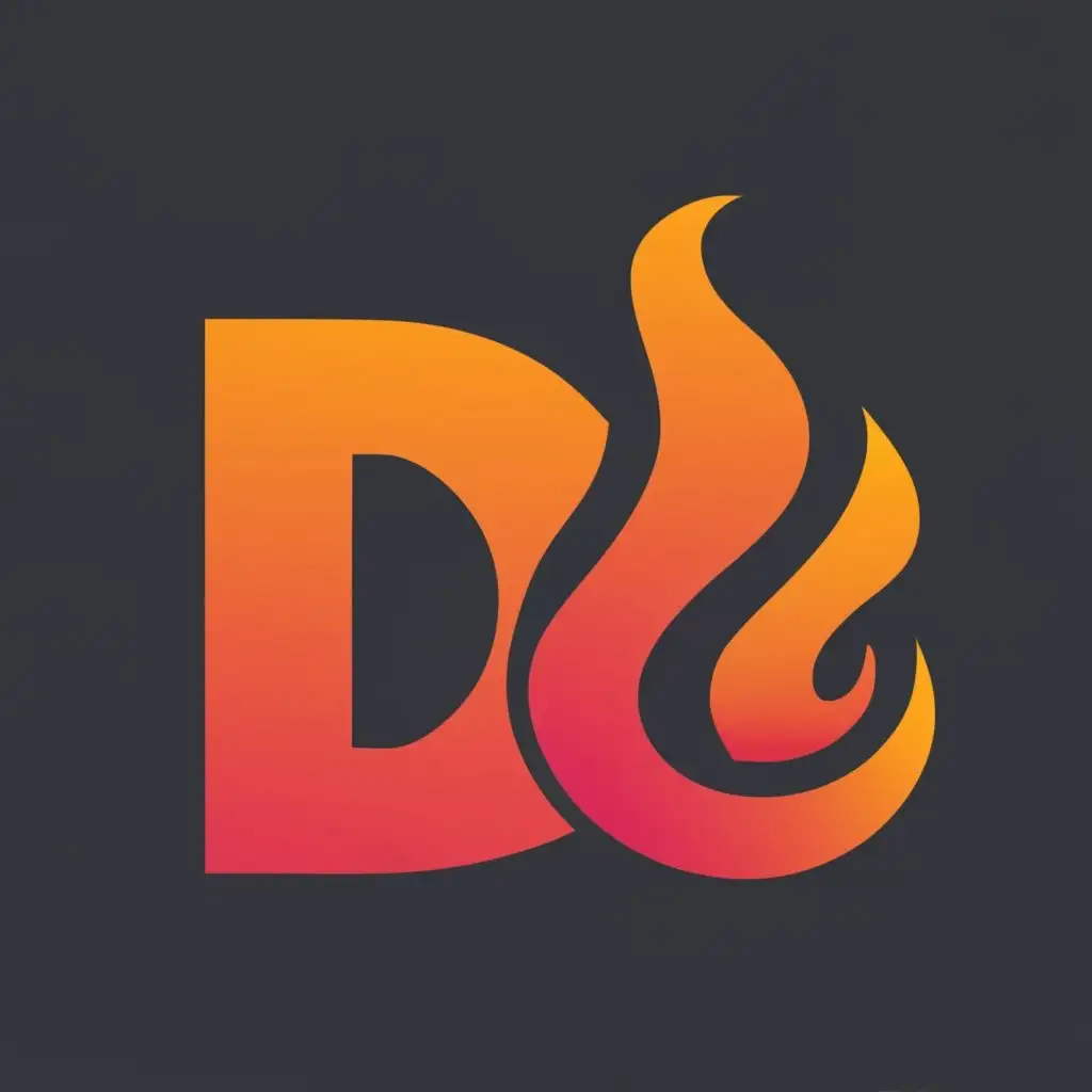 LOGO-Design-For-DG-Construction-Fiery-Typography-Symbolizing-Strength-and-Precision