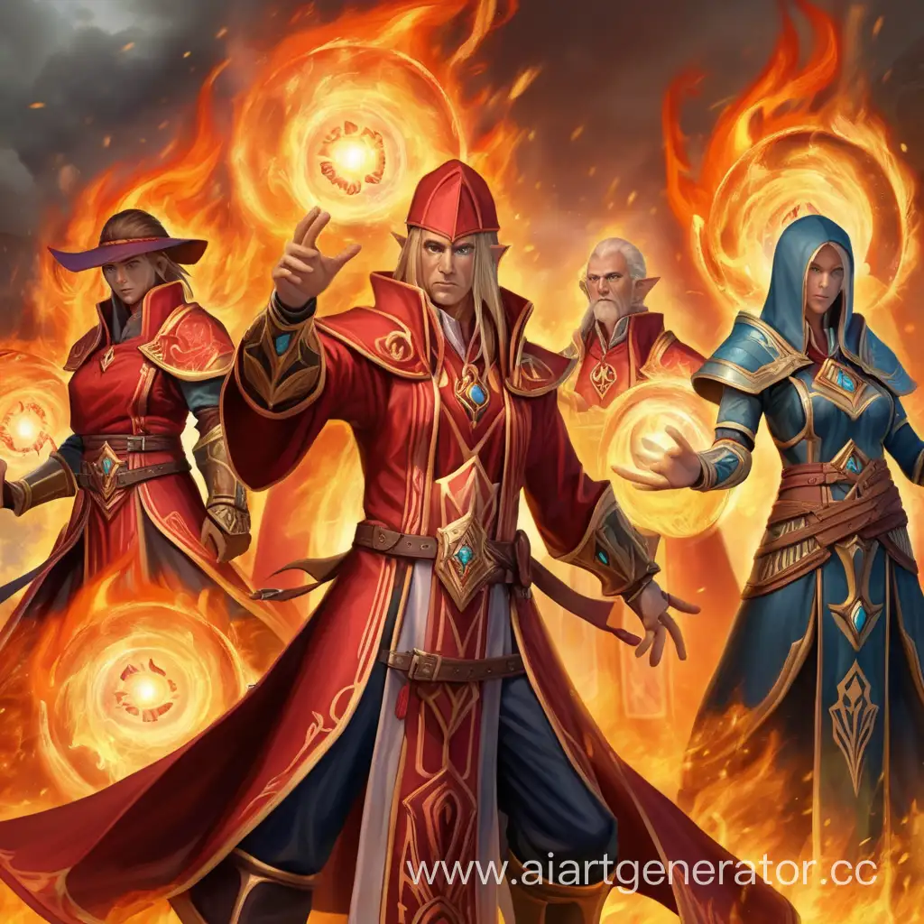 Enchanting-Gathering-of-Fire-Mages-Igniting-Mystical-Flames