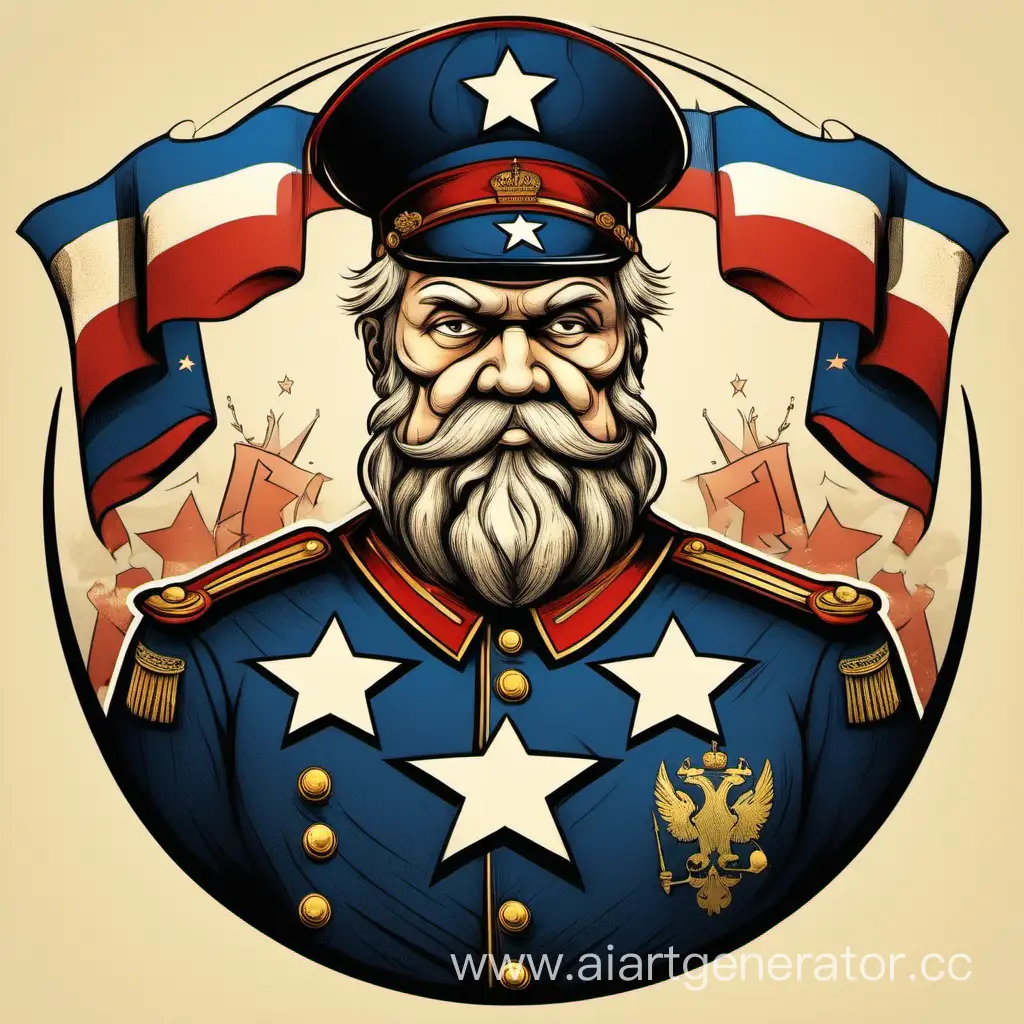 Cartoonish-Patriotic-Personality-in-Gerchikov-Style