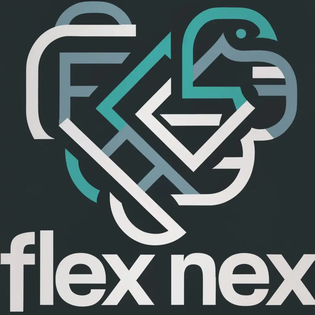 logo, FN, with the text "FlexNex", typography