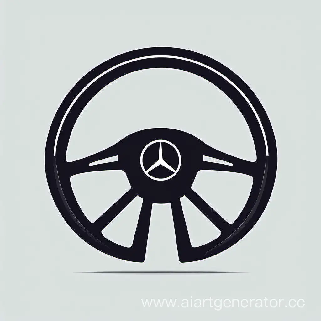 Minimalist-Car-Dealership-Logo-Elegant-Steering-Wheel-Design