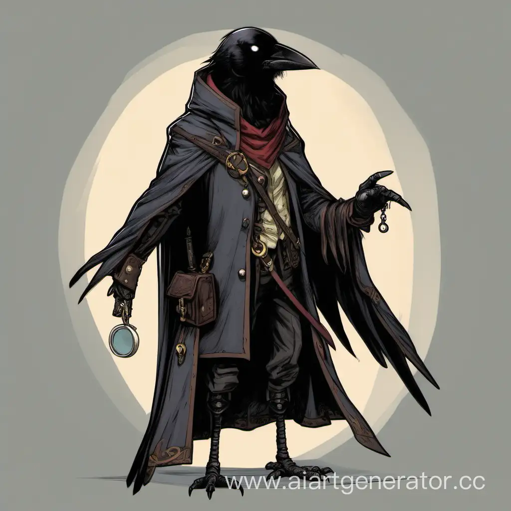Mysterious-Crowlike-Dnd-Fantasy-Character-with-Monocle-and-Daggers