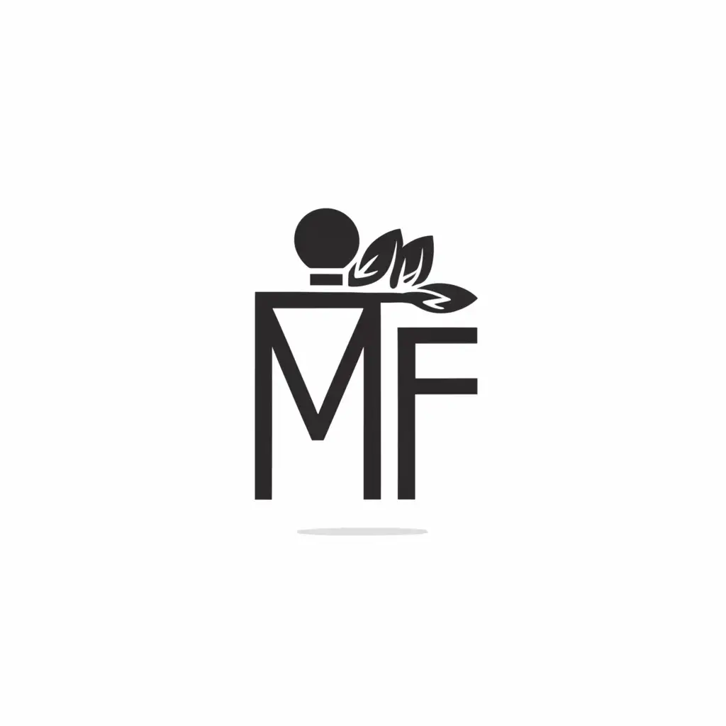 LOGO-Design-For-MF-Perfume-Minimalistic-Symbol-of-Elegance-for-Beauty-Spa-Industry