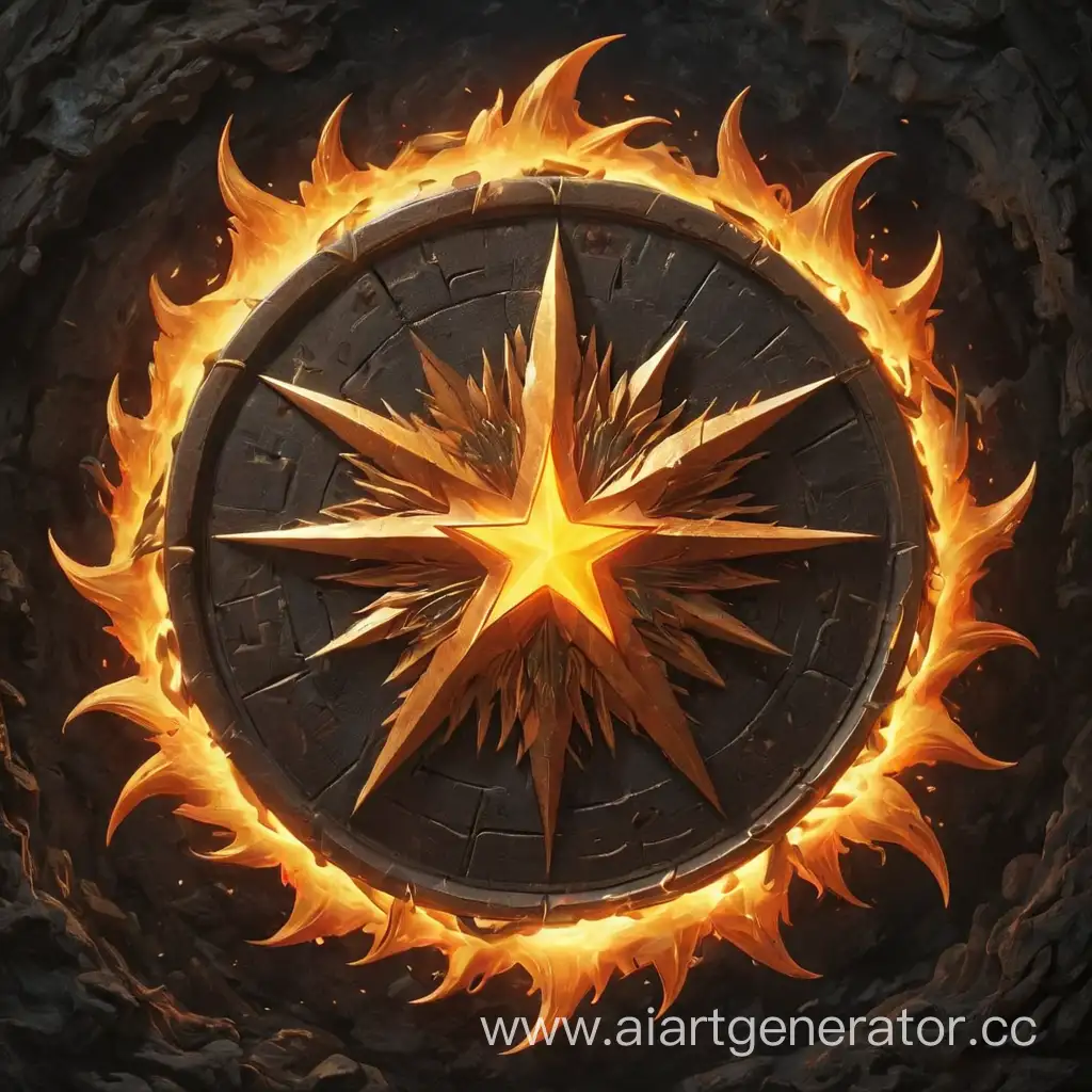 Эмблема горящей звезды
