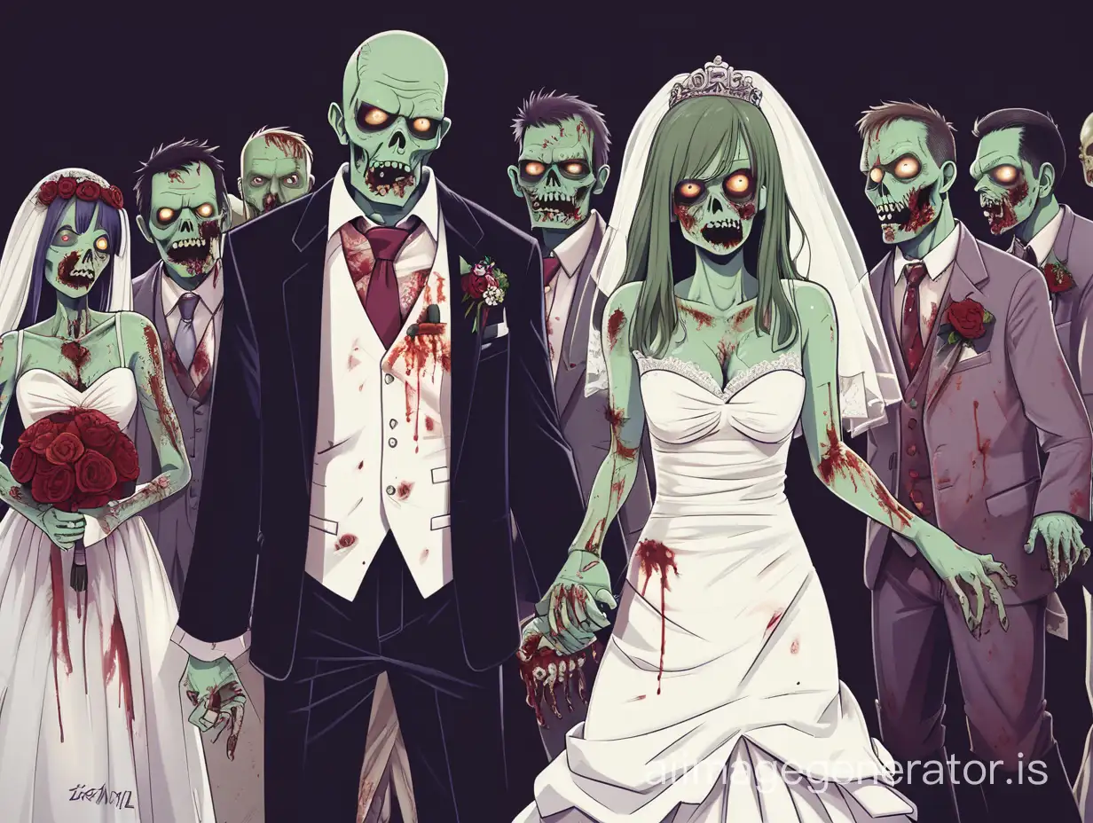 a zombie wedding