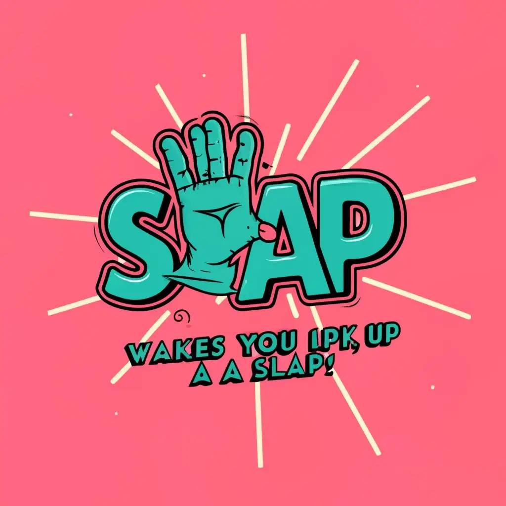 a logo design,with the text "SLAP", main symbol:WAKES YOU UP LIKE A SLAP,complex,be used in Legal industry,clear background