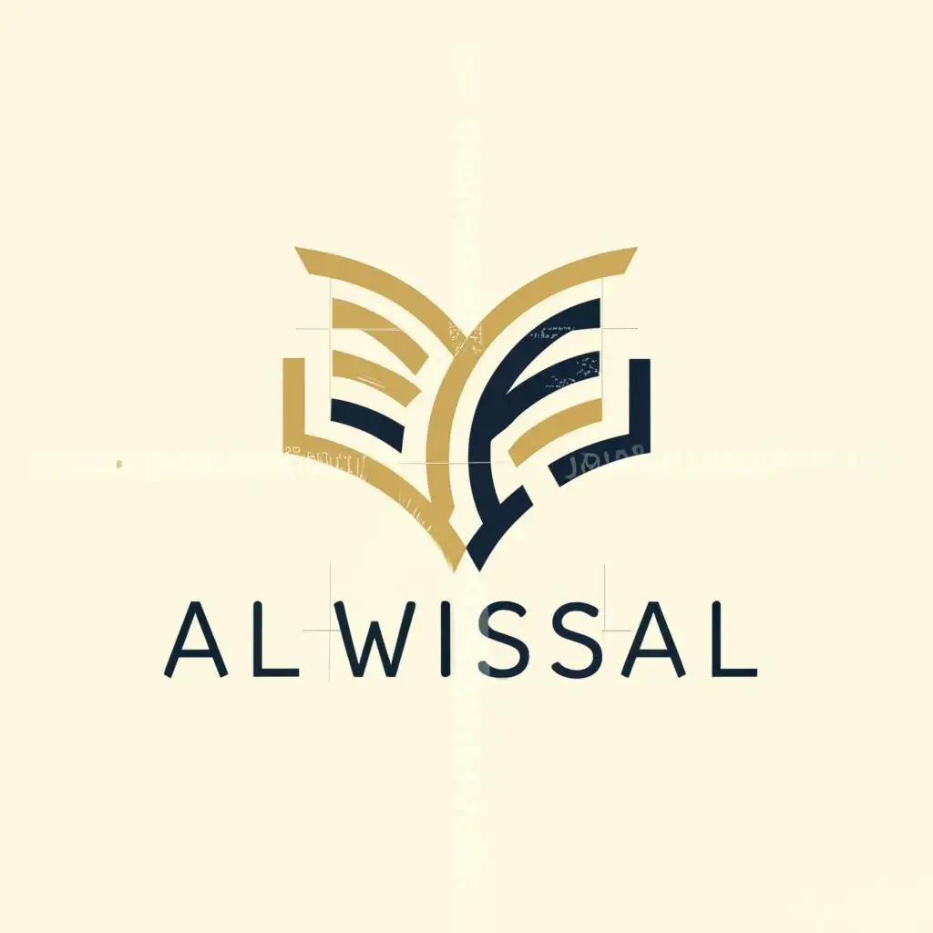 a logo design,with the text "AL WISSAL", main symbol:AL WISSAL,Moderate,be used in Education industry,clear background