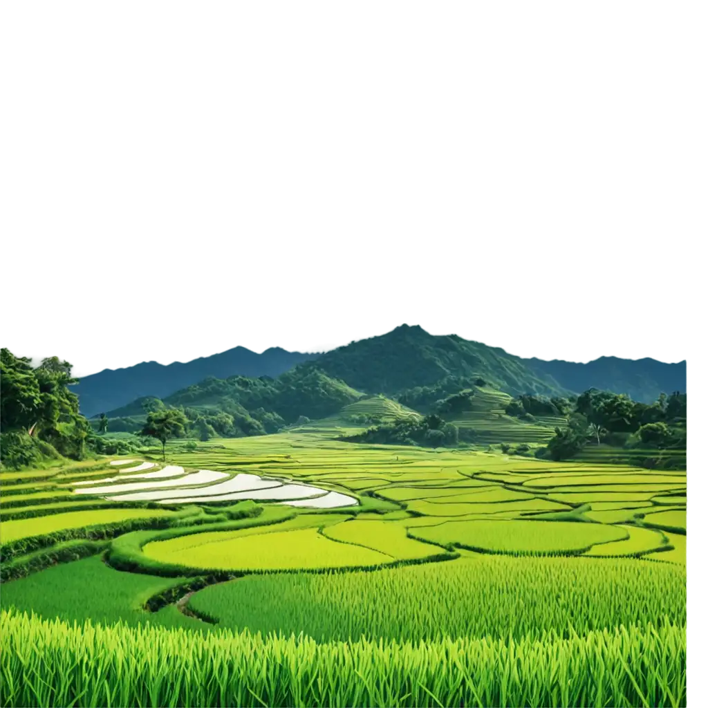 Stunning-Rice-Fields-PNG-Image-HighQuality-Vector-Art-for-Enhanced-Visual-Appeal