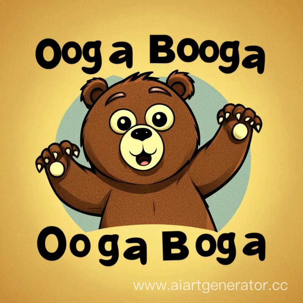 Playful-Bear-with-Expressive-Ooga-Booga-Text
