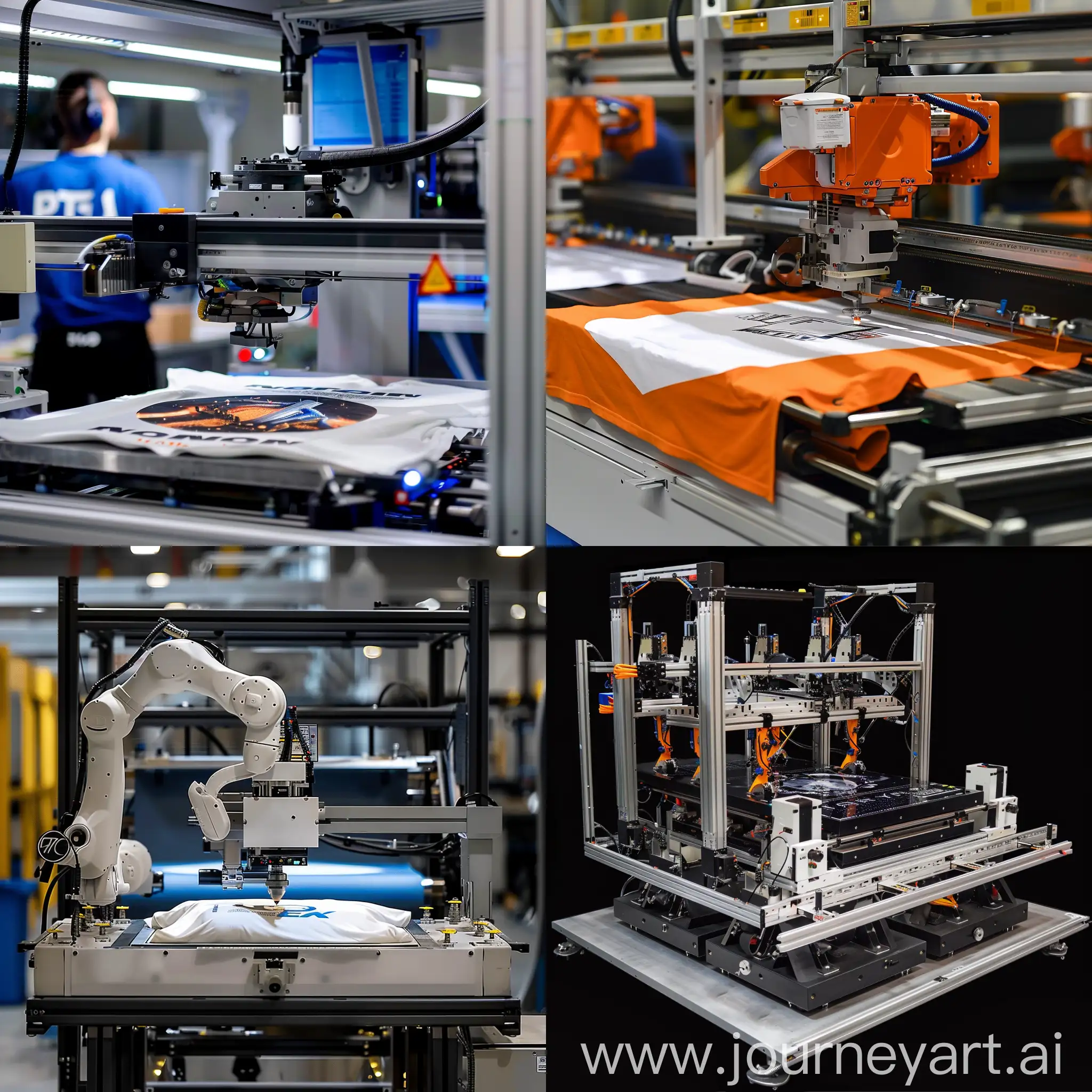 robotic printing tshirt machine