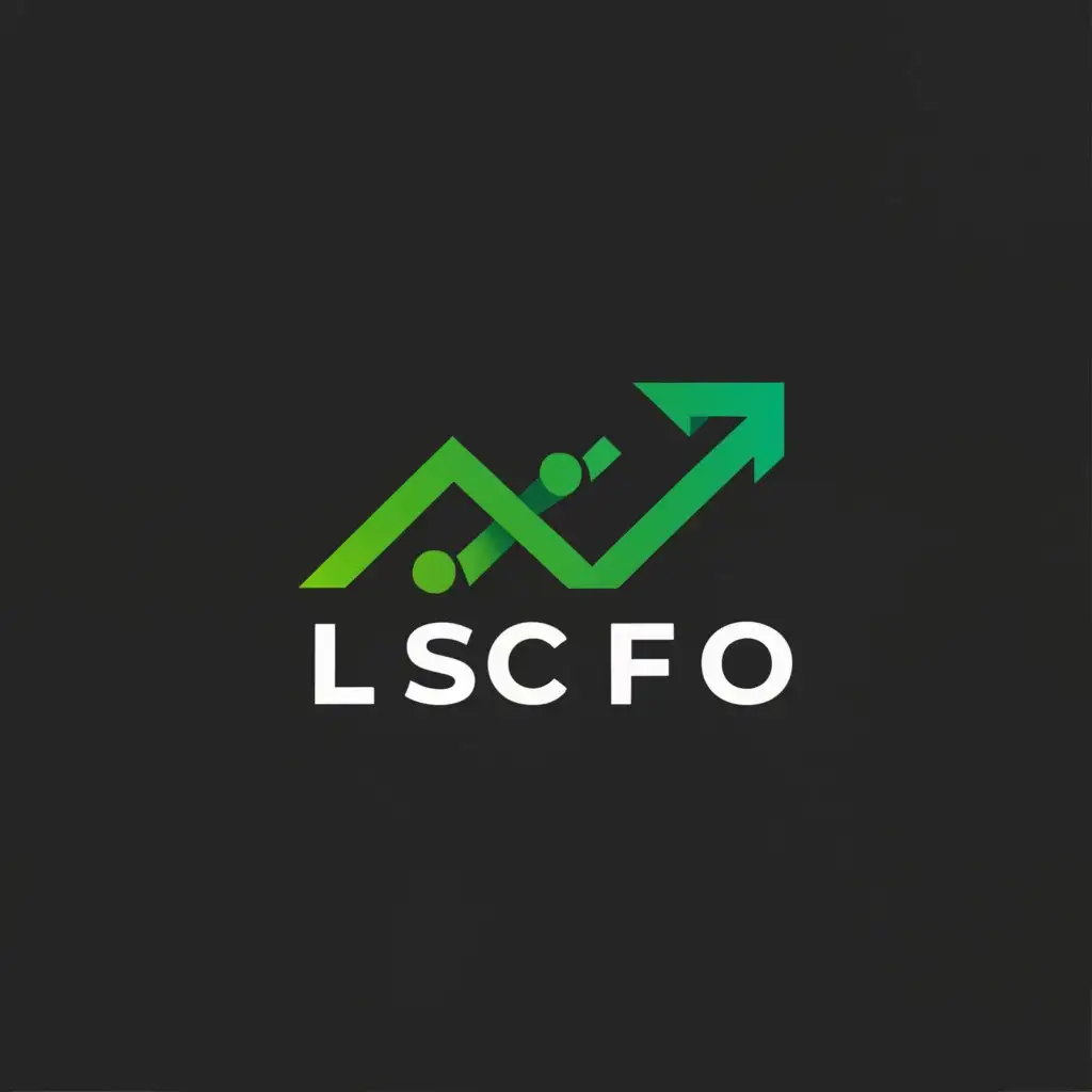 a logo design,with the text "LSCFO", main symbol:Green Dragon, Uptrend Trade Chart With Green and Red Candle Bars,Moderate,be used in Finance industry,clear background