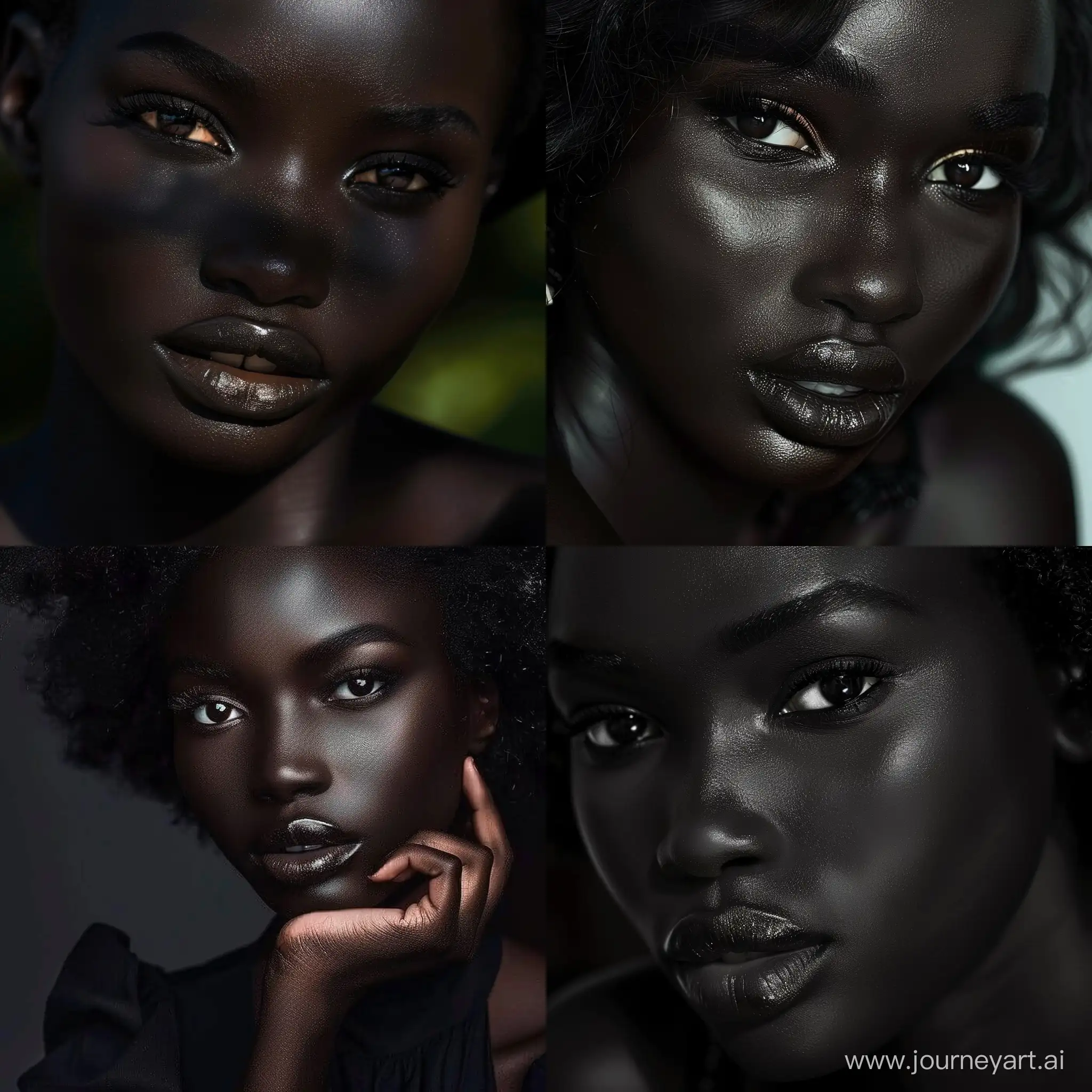 Beautiful-Woman-with-Dark-Skin-and-Radiant-Presence