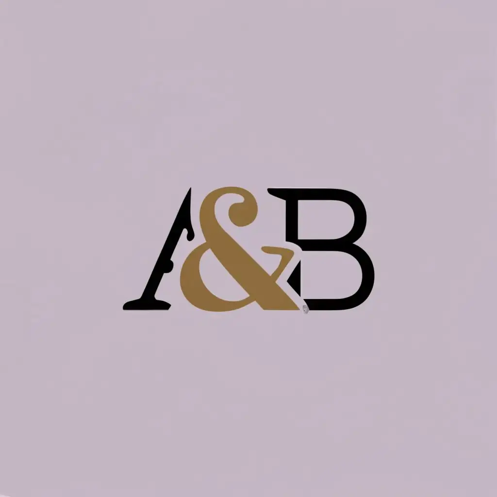 logo, A&B, with the text "Aguiar & Bello Housekeeping", typography, be used in Beauty Spa industry