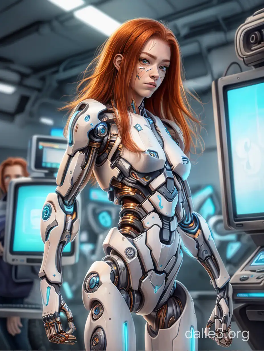 Rate Feed   Honor cyborg-girl and sentimental Rock Music, artstation, ginger hair, expressive look, hyperdetalization, Dynamic futuristic background, style Todd Lockwood and Linda Bergkvist   ugly, deformed, noisy, blurry, distorted, out of focus, bad anatomy, extra limbs, poorly drawn face, poorly drawn hands, missing fingers   Your queue time is too high Your queue position is based on the number of images created and demand is high right now. Please try again later or Upgrade →