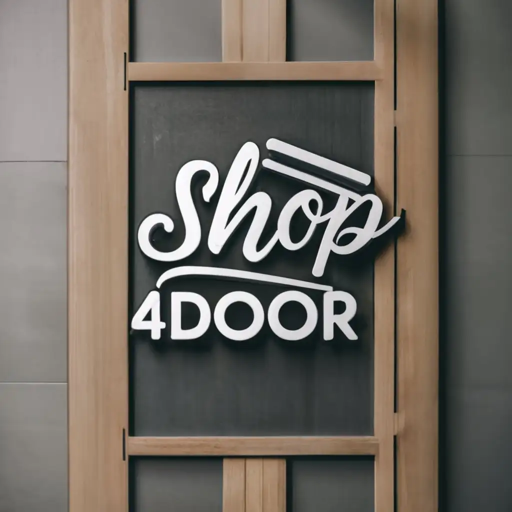 logo, Grocery, with the text "Shop4Door", typography, be used in Retail industry
