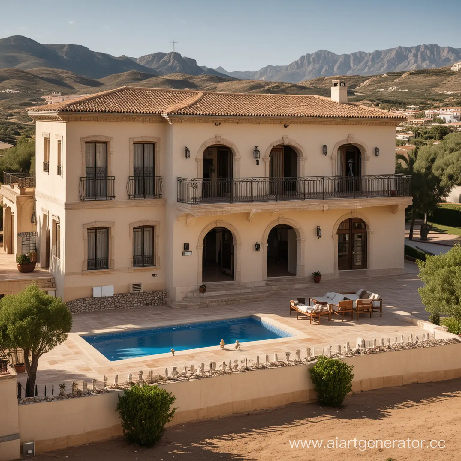 Picturesque-Large-Spanish-House-Surrounded-by-Lush-Gardens