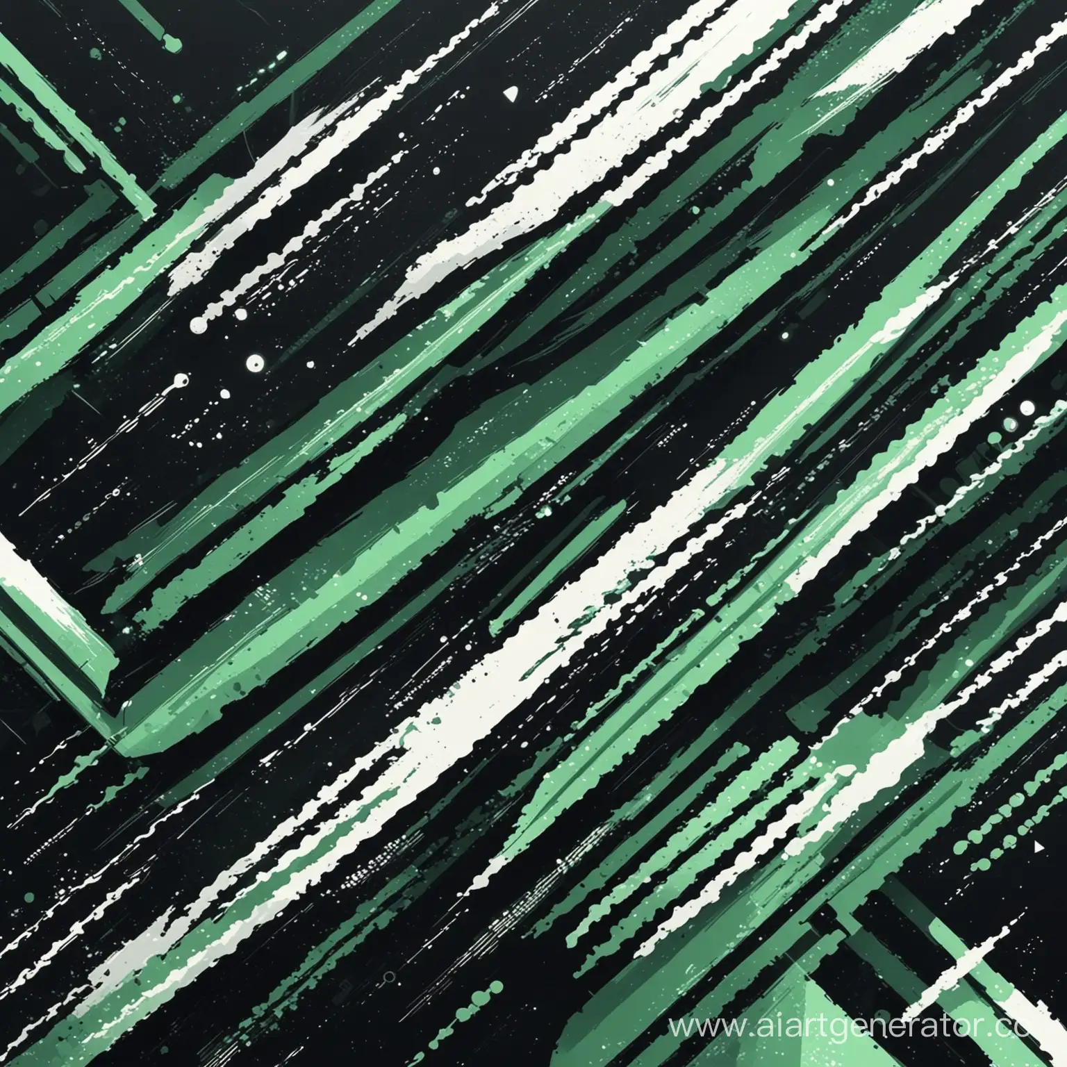 Minimalist-Futurism-Vector-Graphics-in-Black-Green-and-White