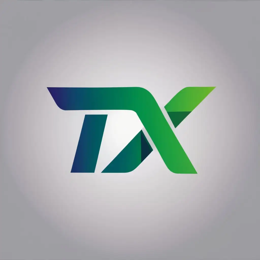 logo, TEXT BASED, with the text "tx", typography, be used in Technology industry