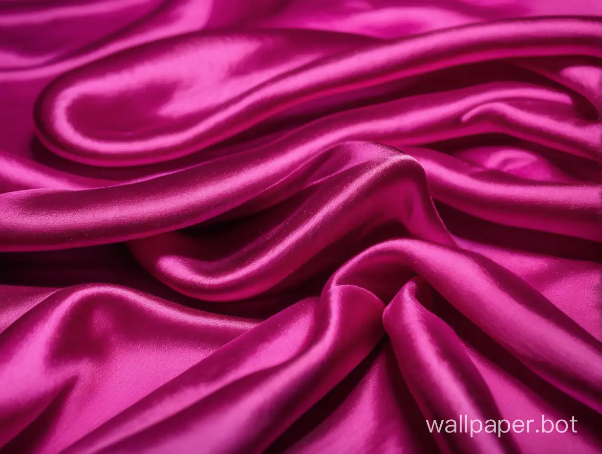 Beautiful Luxurious glamour natural pink fuchsia mulberry silk