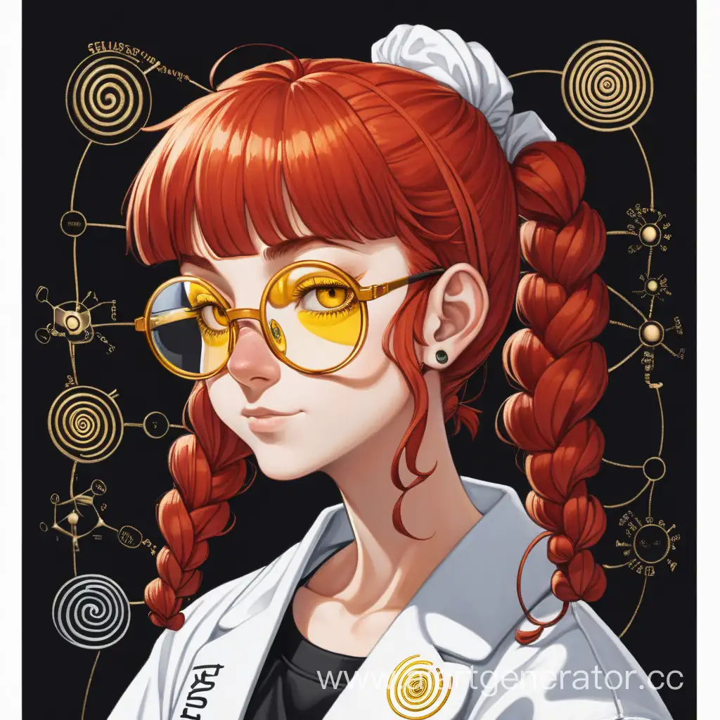 Innovative-Scientist-with-Spiraled-Glasses-and-FELLSWAP-GOLD-Inscription