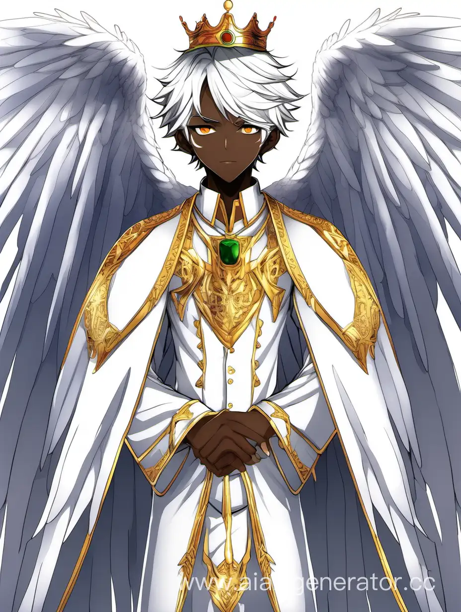 zambian prince anime White skin 4 ángel wings