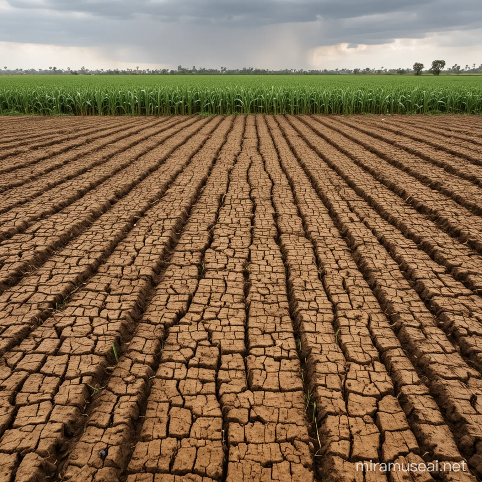 Devastation of Agricultural Crops by Climate Change