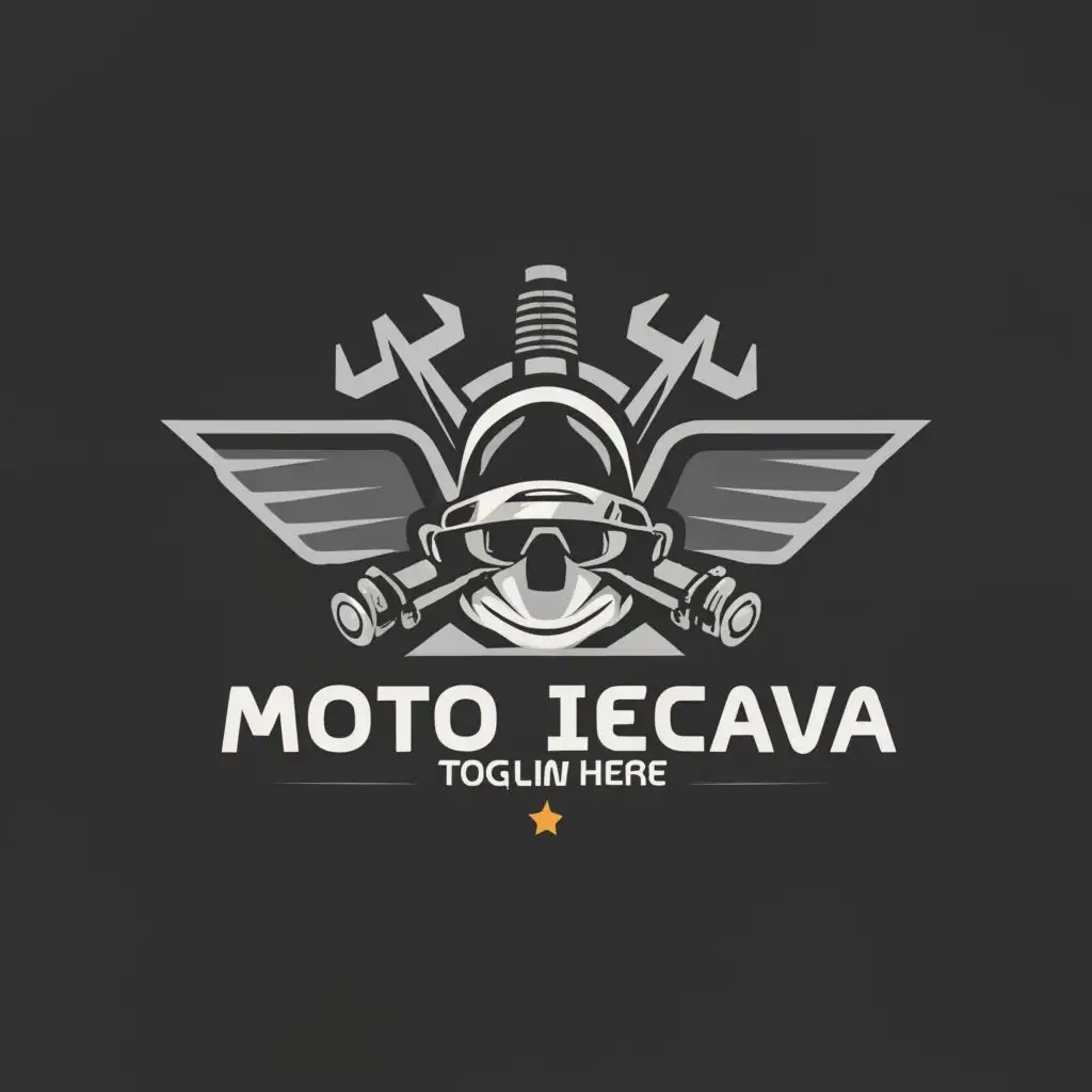 LOGO-Design-For-Moto-Iecava-Sleek-Automotive-Emblem-with-Helmet-Piston-Wrench-and-Motorcycle