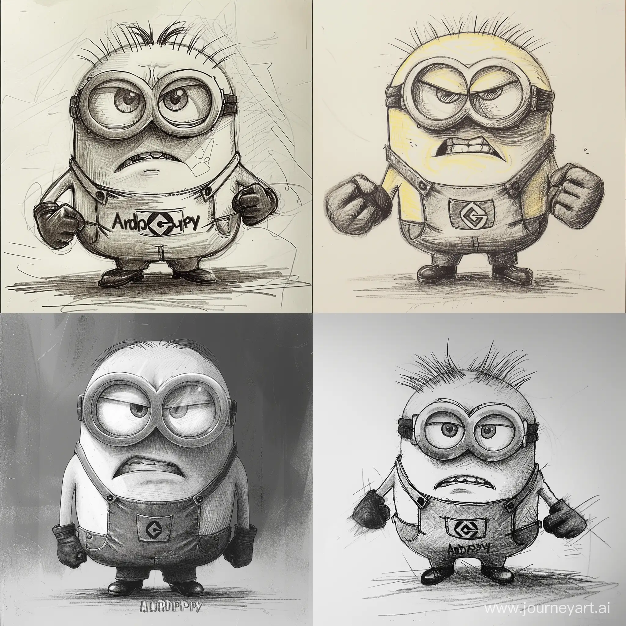 Muscular-Angry-Minion-with-Andrey-TShirt