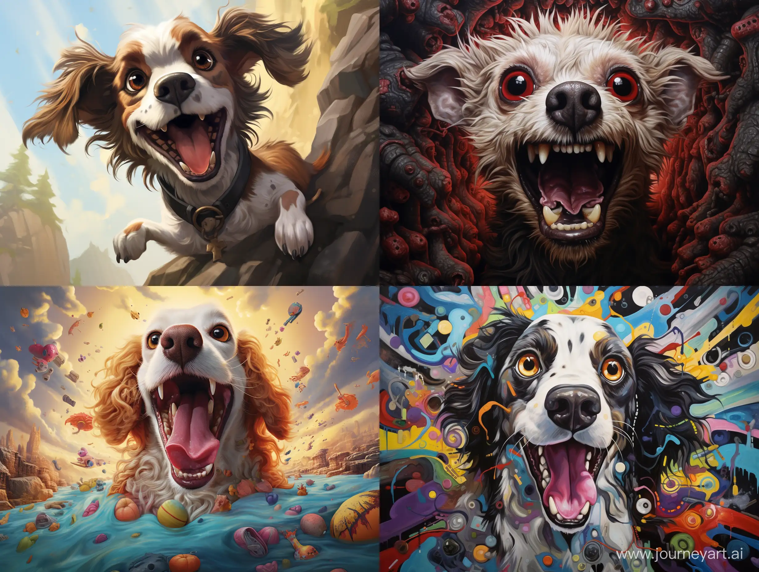 Energetic-Canine-Fun-in-a-Surreal-43-Artistic-Frame