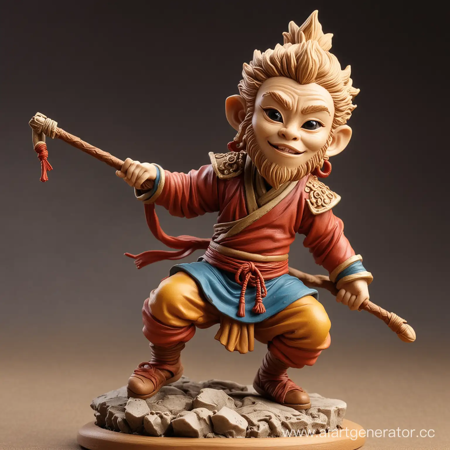 Sun-Wukong-Clay-Figurine-Legendary-Journey-Depicted-in-Intricate-Detail