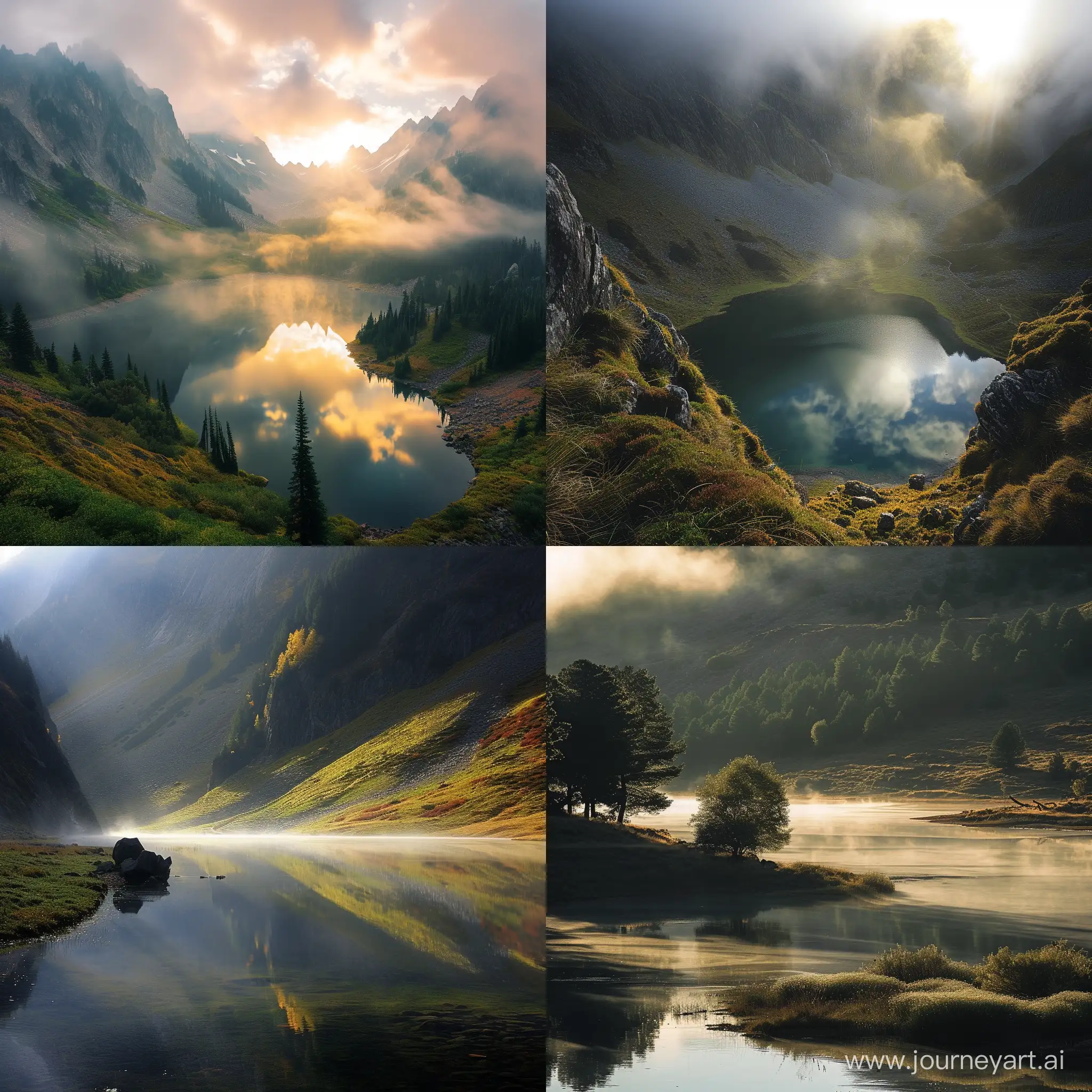 Serene-Morning-Mist-Over-Valley-Mountain-Lake