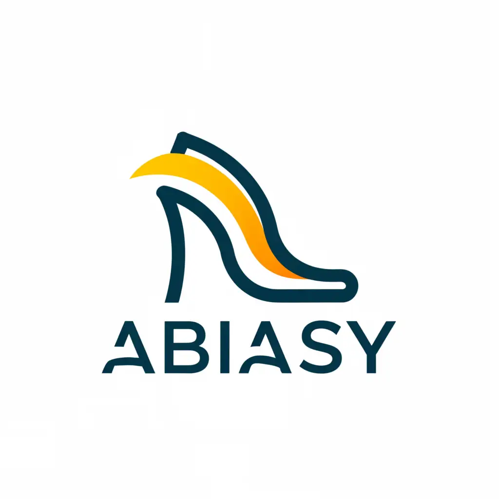 a logo design,with the text "abibasy", main symbol:heel,Minimalistic,clear background