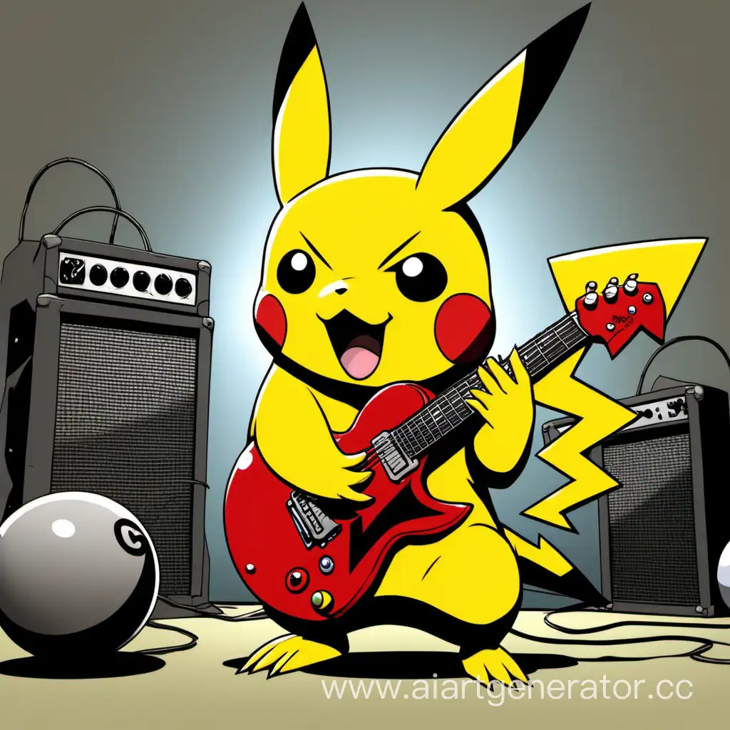 Fierce-Pikachu-Shreds-Electric-Guitar-with-Intensity