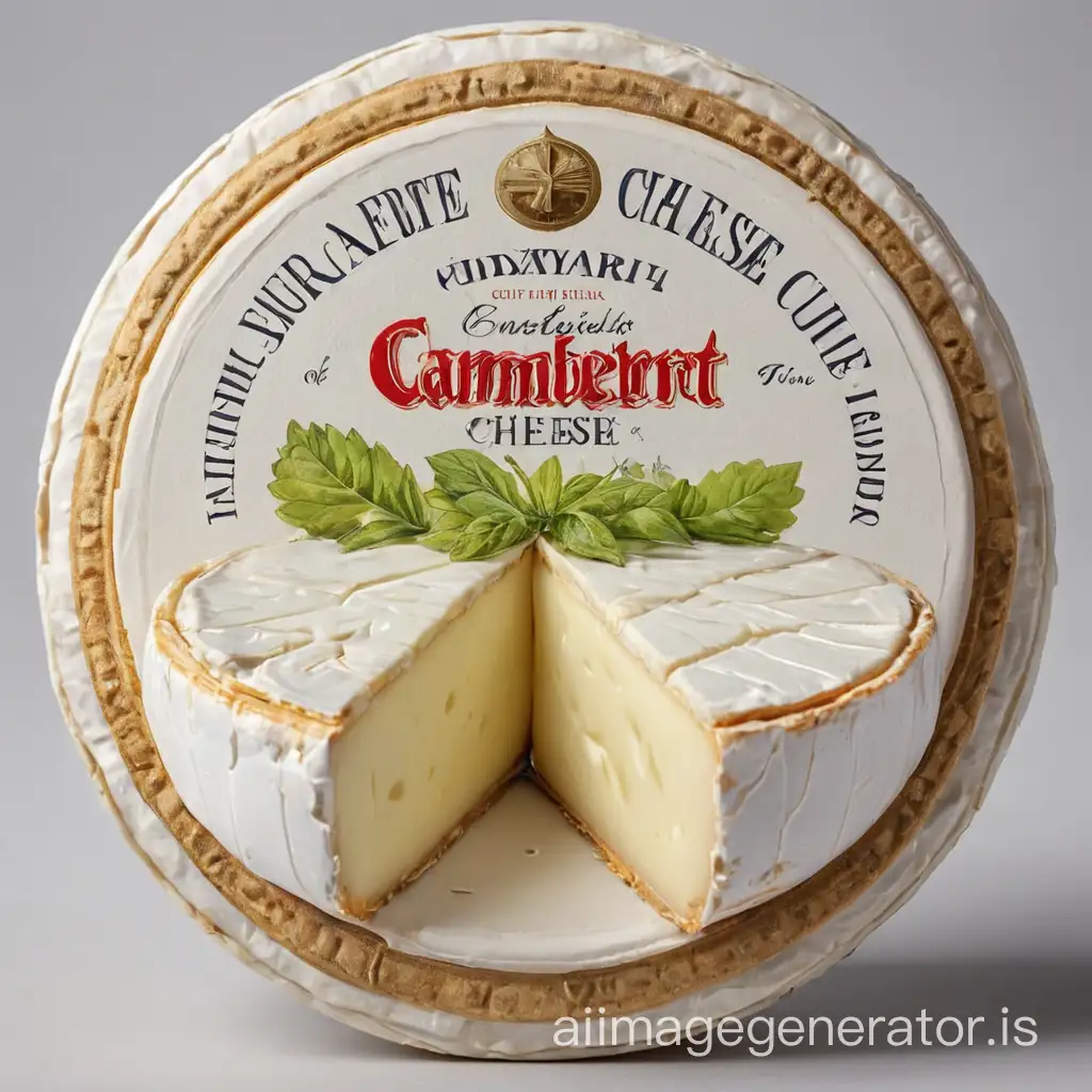 camembert cheese luxuri label
